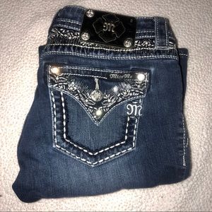 Dark wash miss me jeans